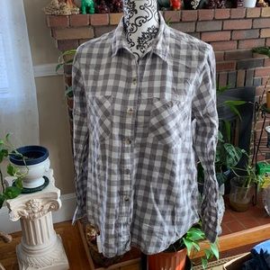 SO Brand plaid button down flannel shirt